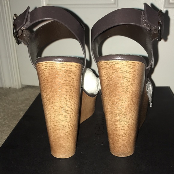 Shoe mint Chocolate brown wedges size 7.5 - Picture 4 of 6